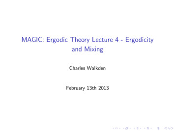 MAGIC: Ergodic Theory Lecture 4 - Ergodicity And Mixing