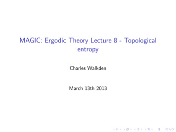 MAGIC: Ergodic Theory Lecture 8 - Topological Entropy