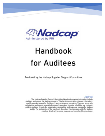 Handbook For Auditees - Performance Review Institute