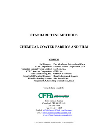 STANDARD TEST METHODS - CFFA