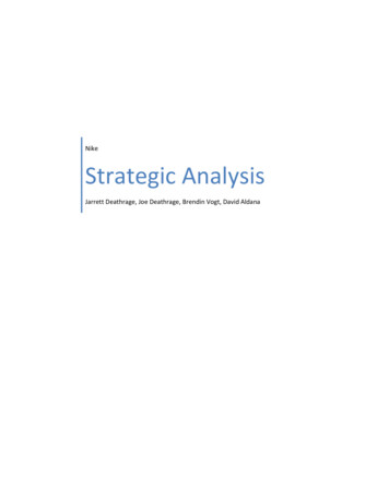 Nike Strategic Analysis