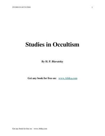 Studies In Occultism - Books, Sacred, Spiritual .