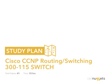 STUDY PLAN Cisco CCNP Routing/Switching 300-115 SWITCH