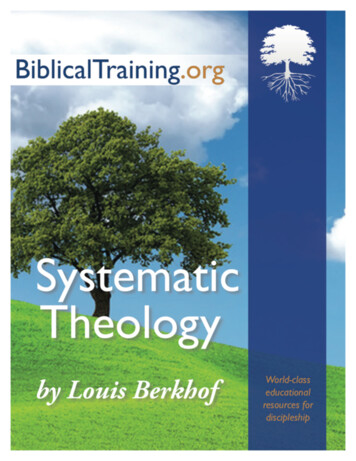 Systematic Theology, By Louis Berkhof
