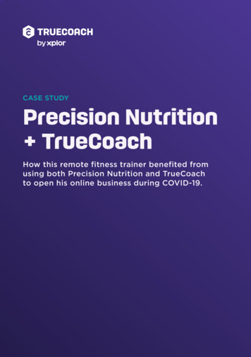 CASE STUDY Precision Nutrition TrueCoach