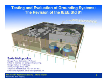 Testing And Evaluation Of Grounding . - IEEE Web Hosting