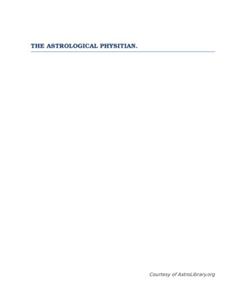 The Astrological Physitian - Astrology Library