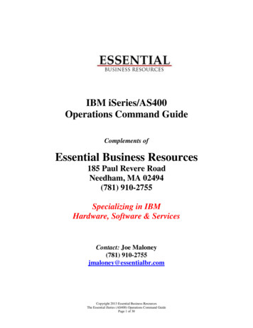 IBM ISeries/AS400 Operations Command Guide