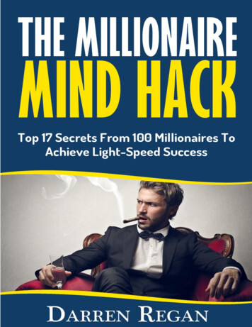 The Millionaire Mind Hack Top 17 Secrets From 100 .