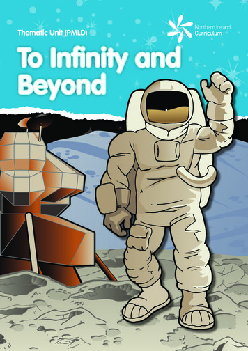 Thematic Unit (PMLD) To Infinity And Beyond