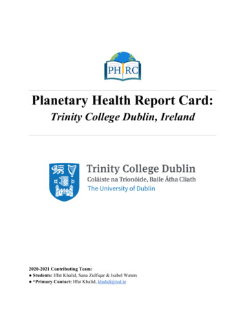 Planetary Health Report Card