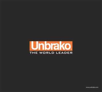 THE WORLD LEADER - Unbrako