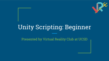 Unity Scripting: Beginner