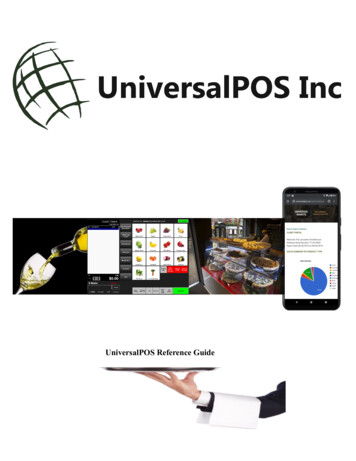 UniversalPOS Reference Guide