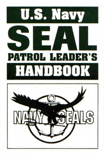 US Navy SEAL Patrol Leaders Handbook - Archive