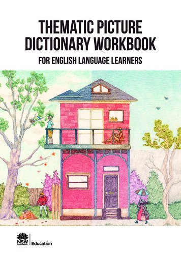 Thematic Picture Dictionary Workbook