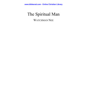 The Spiritual Man - Bibles Net. Com