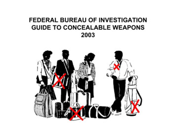 GUIDE TO CONCEALABLE WEAPONS 2003 - FAS