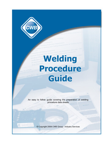 Welding Procedure Guide - CWB Group