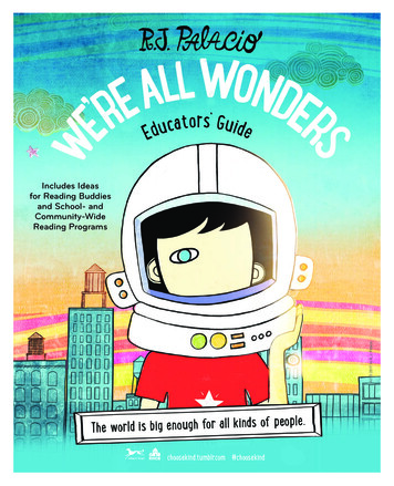 Includes Ideas For Reading Buddies And School . - Wonder