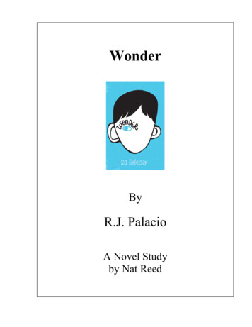 Wonder - Reed Novel Studies