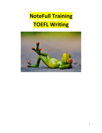NoteFull Training TOEFL Writing