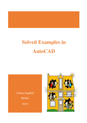 Solved Examples In AutoCAD - World Scientific News