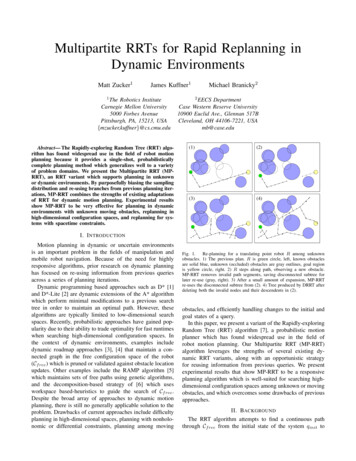 Multipartite RRTs For Rapid Replanning In Dynamic Environments