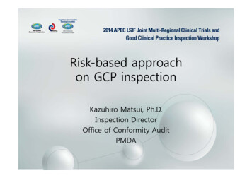 Risk-based Approach On GCP Inspection - Pmda