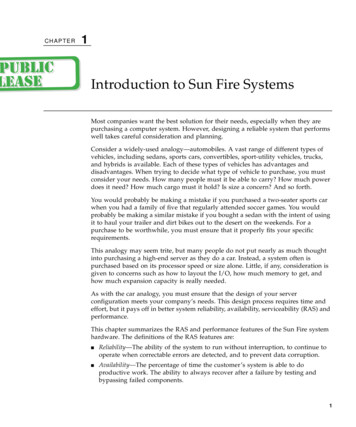 Introduction To Sun Fire Systems - Pearsoncmg 