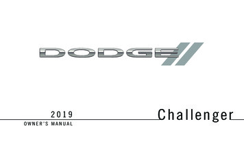 2019 Dodge Challenger Owner's Manual - Microsoft