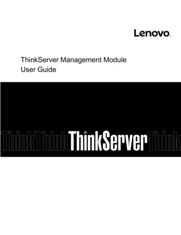ThinkServer Management Module User Guide - Etilize