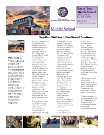 Banks Trail Middle School - Sic.ed.sc.edu