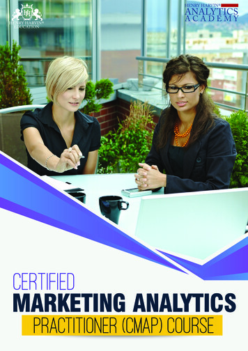 Certified MARKETING ANALYTICS PRACTITIONER (CMAP) COURSE