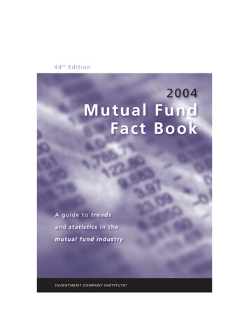 2004 Mutual Fund Fact Book - Ici 