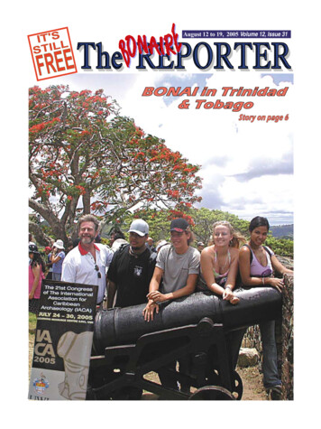 August 12 To 19, 2005 Volume 12, Issue 31 - Bonaire Reporter