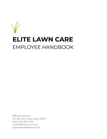 Elite Lawn Care Employee Handbook 2