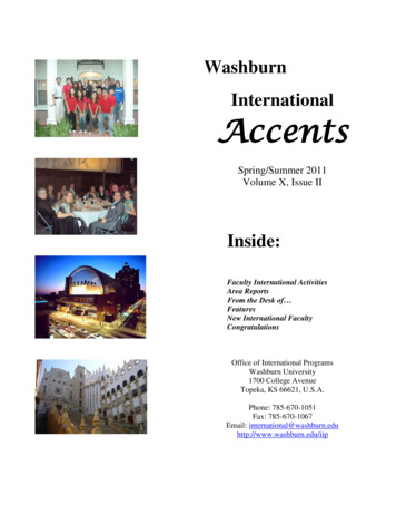 Washburn International Accents