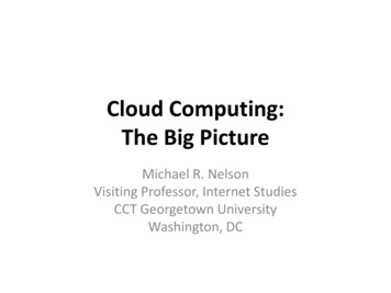 Cloud Computing: The Big Picture - OECD