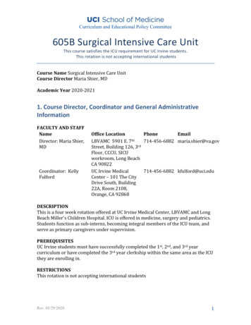 Curriculum And Educational Policy Committee 605B Surgical Intensive .