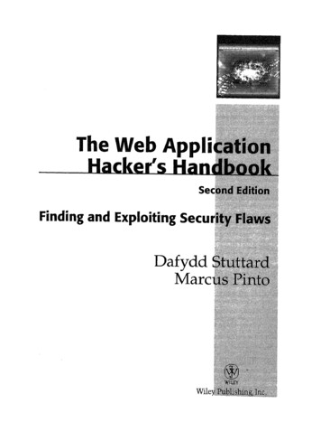 The Web Application Hacker's Handbook - GBV