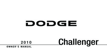 2010 Dodge Challenger Owner Manual - Microsoft