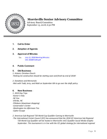 Morrisville Senior Advisory Committee