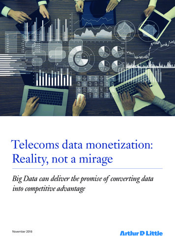 Telecoms Data Monetization: Reality, Not A Mirage - Arthur D. Little