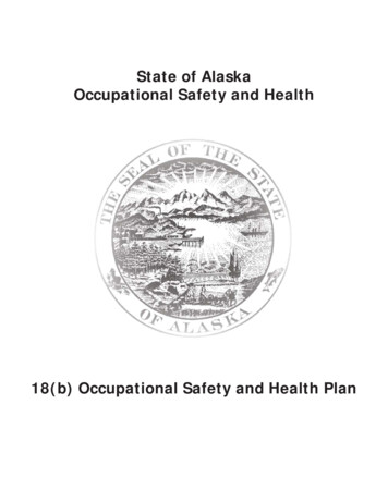 18(b) Occupational Safety And Health Plan - Alaska