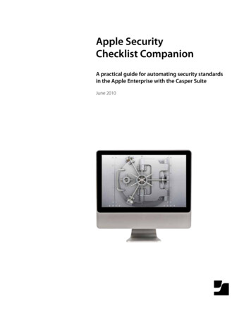 Apple Security Checklist Companion - Jamf
