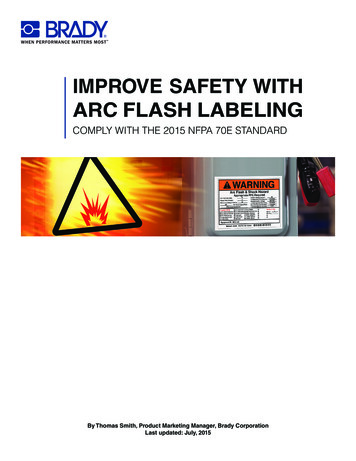 IMPROVE SAFETY WITH ARC FLASH LABELING - EHS DB 