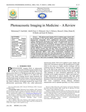 Photoacoustic Imaging In Medicine - A Review