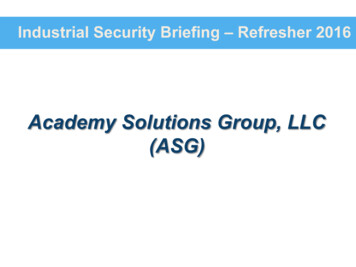 Academy Solutions Group, LLC (ASG)