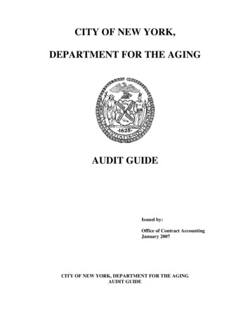 City Of New York, Department For The Aging